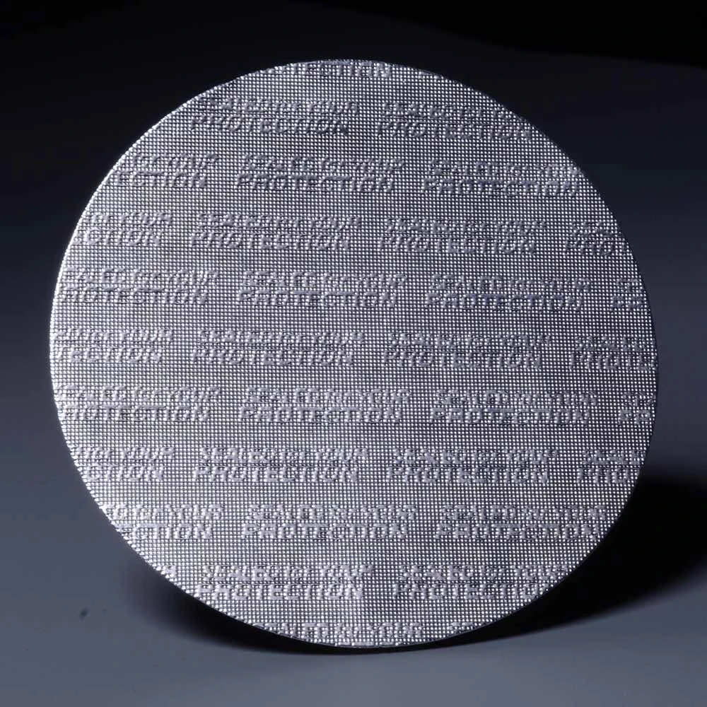 CP-05B embossed aluminum thick foil pressure sensitive seals