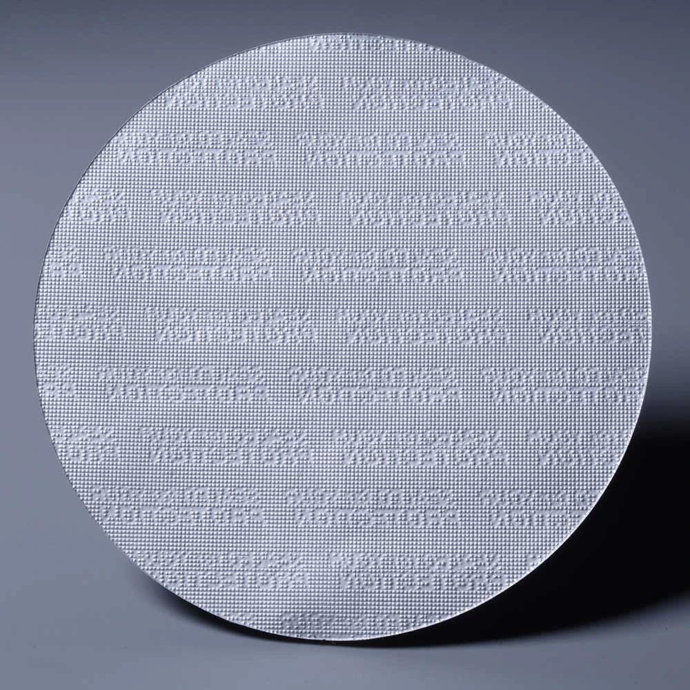 CP-05B embossed aluminum thick foil pressure sensitive seals